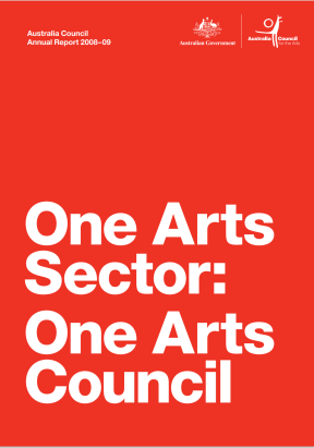 Creative Australia Annual Report 8-9 Cover Image