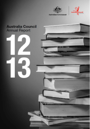 Creative Australia Annual Report 12-13 Cover Image