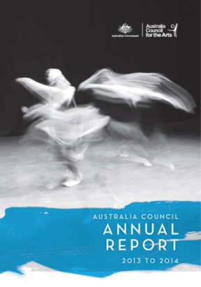 Creative Australia Annual Report 13-14 Cover Image
