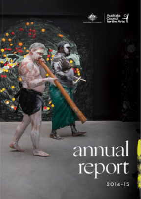 Creative Australia Annual Report 14-15 Cover Image