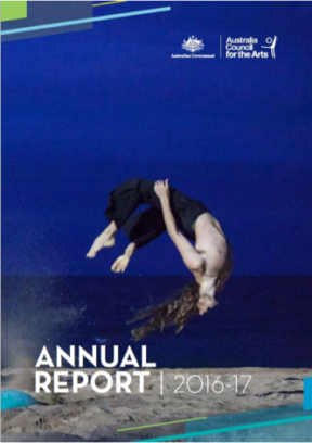 Creative Australia Annual Report 16-17 Cover Image