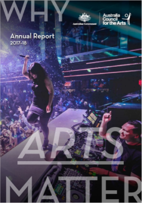 Creative Australia Annual Report 17-18 Cover Image