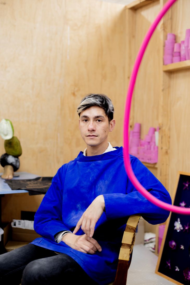 Nathan Beard sitting in studio