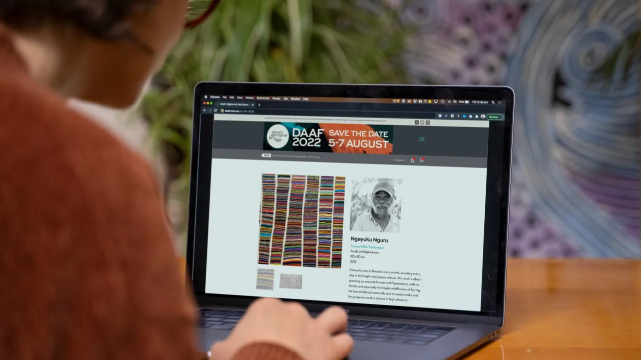 The Darwin Aboriginal Art Fair online platform, DAAFF