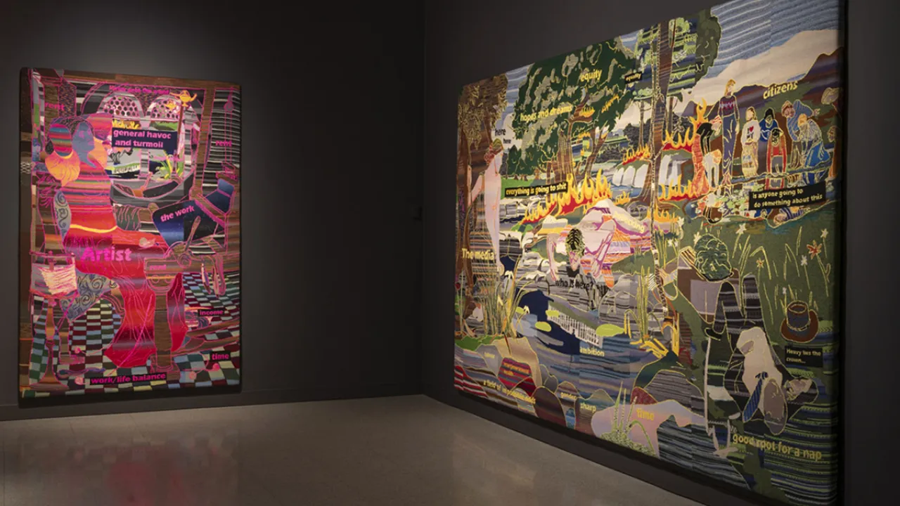 Sharon Baker, install view John Curtin Gallery.