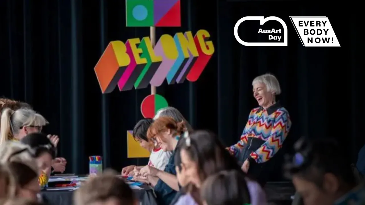 Everybody NOW! AusArt Day 2026 Belong: Image by Simone Gorman-Clark