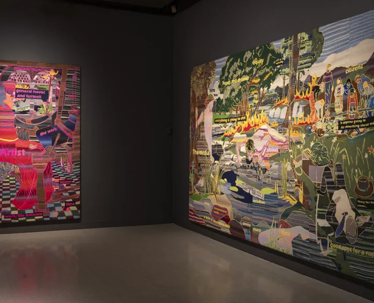 Sharon Baker, install view John Curtin Gallery.