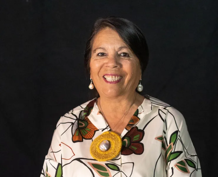 Dr Charmaine Papertalk Green smiling